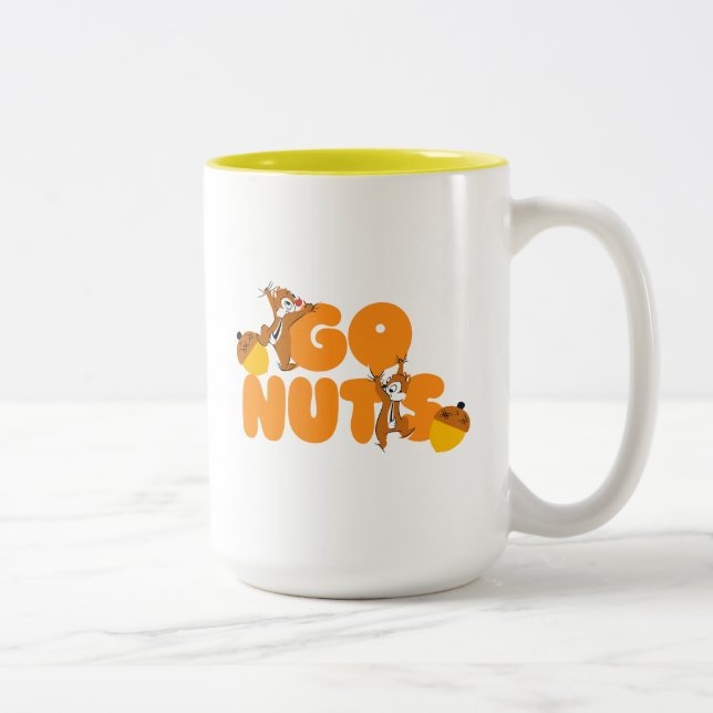 Chip & Dale Go Nuts! Two-Tone Coffee Mug (Right)