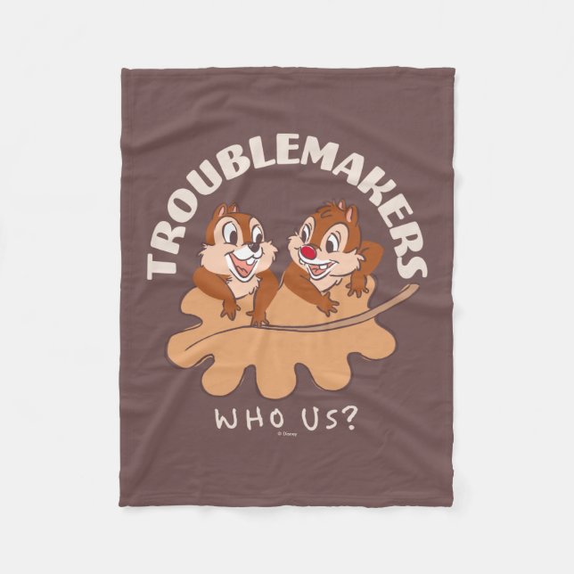Chip & Dale Troublemakers Fleece Blanket (Front)