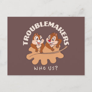 Chip & Dale Troublemakers Postcard