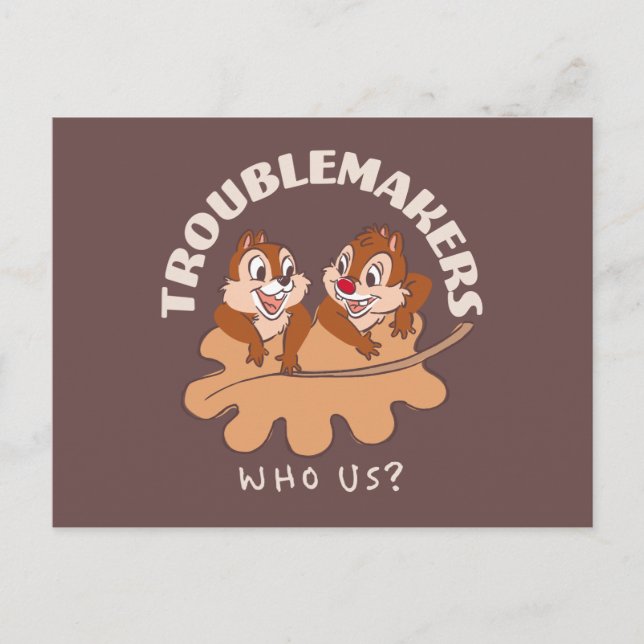 Chip & Dale Troublemakers Postcard (Front)