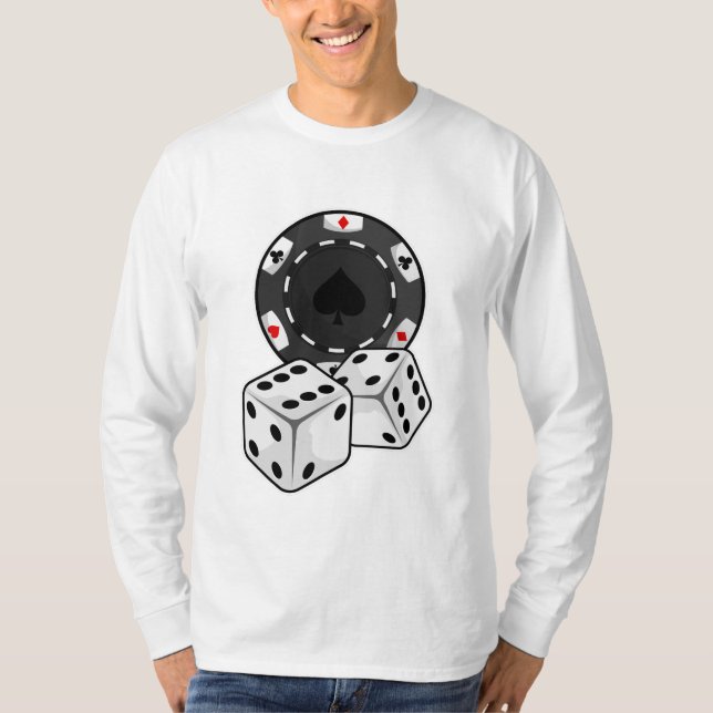 Chip & Dice for Poker T-Shirt (Front)
