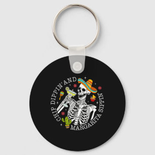 Chip Dippin And Margarita Sippin Cinco De Mayo Dri Keychain