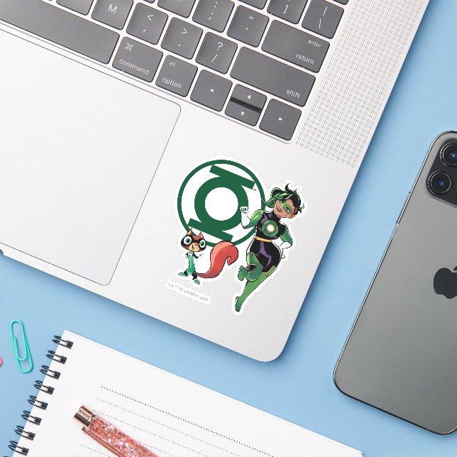 Chip & Green Lantern (Laptop w/ iPhone)