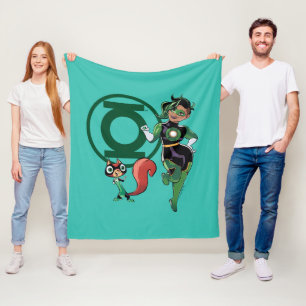 Chip & Green Lantern Fleece Blanket