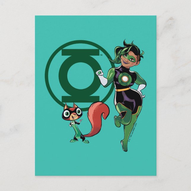 Chip & Green Lantern Postcard (Front)