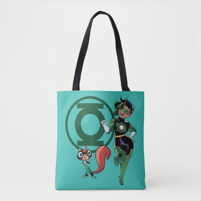 Chip & Green Lantern Tote Bag (Front)