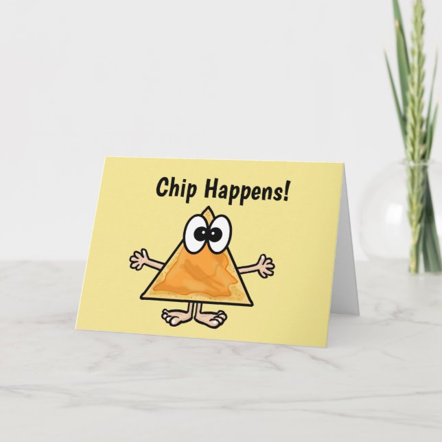 Chip Happens Thinking Of You Card (Front)