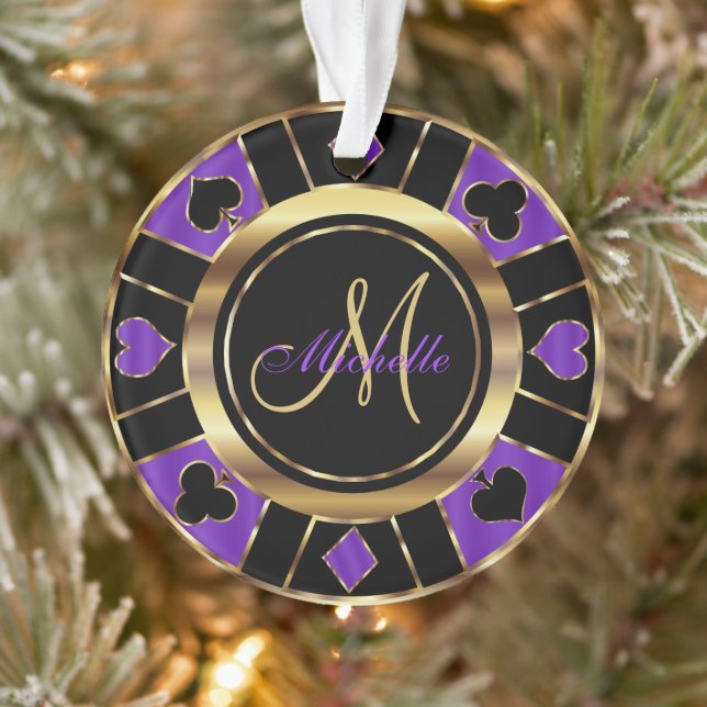 Chip Monogram Poker Casino - violet (Arbre)