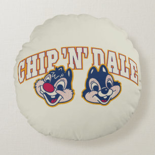 Chip 'n' Dale Classic Grin Round Pillow