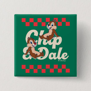 Chip 'n Dale Deli Fun 2 Inch Square Button