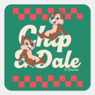 Chip 'n Dale Deli Fun Square Sticker