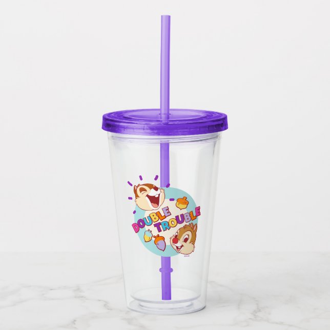 Chip 'n Dale Double Trouble Acrylic Tumbler (Front)