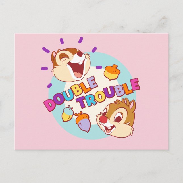 Chip 'n Dale Double Trouble Postcard (Front)