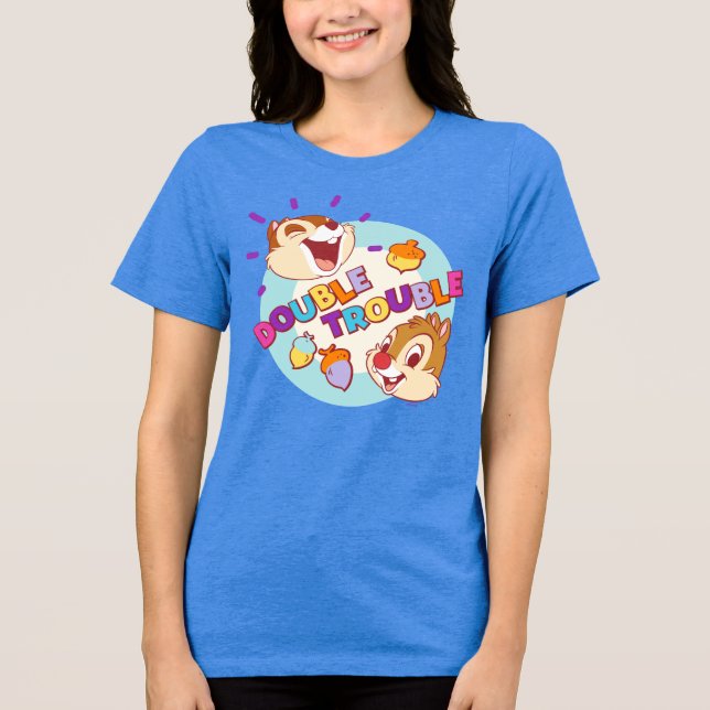 Chip 'n Dale Double Trouble Tri-Blend Shirt (Front)