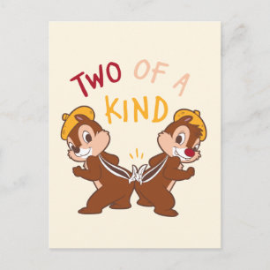 Chip 'n Dale Two of a Kind Postcard