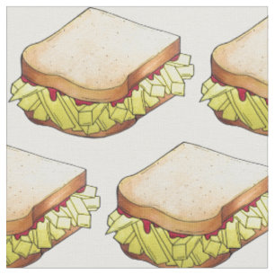 Chip Shop Butty Sandwich UK British Food Cuisine Fabric