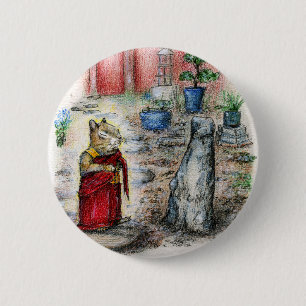CHIP THE MONK 2 INCH ROUND BUTTON