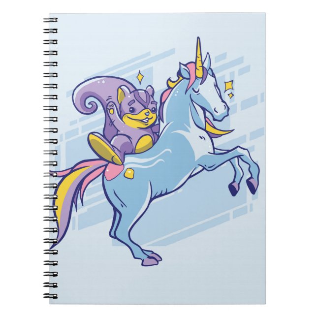 Chipmunk and Unicorn, Magical Friends Notebook (Front)