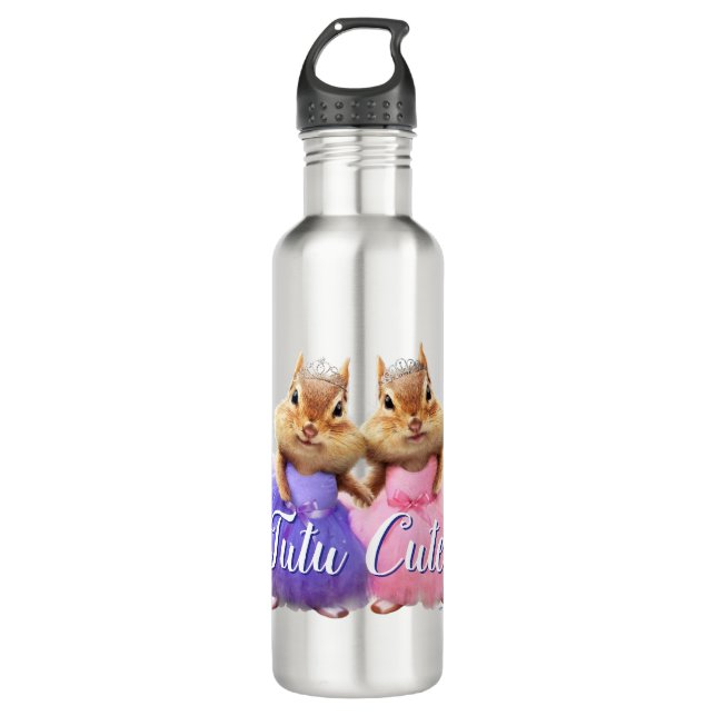 Chipmunk Ballerina Duo 710 Ml Water Bottle (Front)