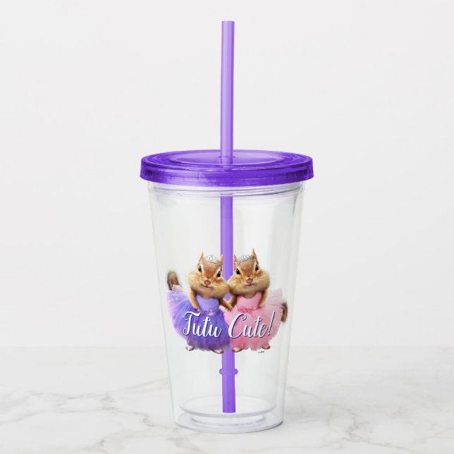 Chipmunk Ballerina Duo Acrylic Tumbler (Front)