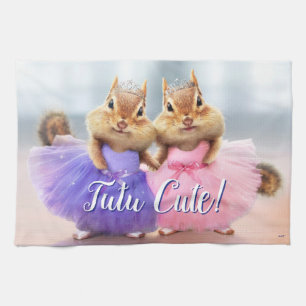 Chipmunk Ballerina Duo Kitchen Towel