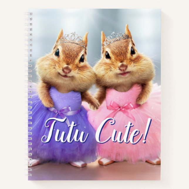 Chipmunk Ballerina Duo Notebook (Front)
