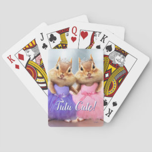 Chipmunk Ballerina Duo Playing Cards