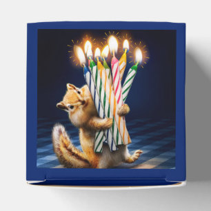 Chipmunk Birthday Candles Favor Box