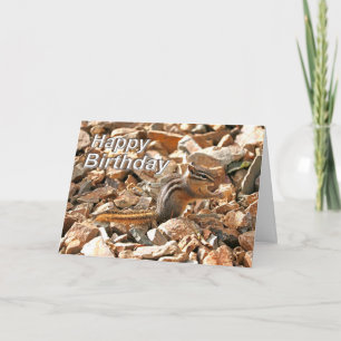 Chipmunk Birthday Card
