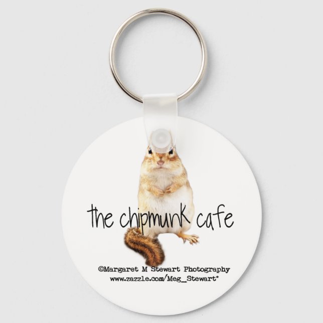 Chipmunk Cafe Logo Keychain (Front)