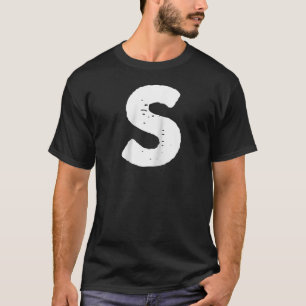 Chipmunk Carnival Group Costume Letter S Bleu Hall T-Shirt