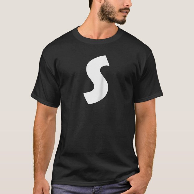 Chipmunk Carnival Group Costume Letter S Bleu Hall T-Shirt (Front)