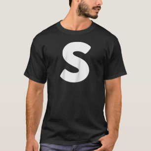 Chipmunk Carnival Group Costume Letter S Bleu Hall T-Shirt