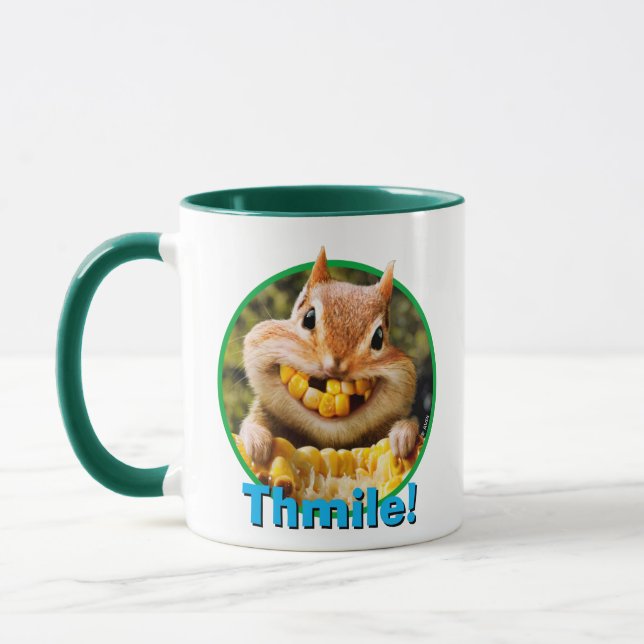 Chipmunk Eating Corn Mug (Left)