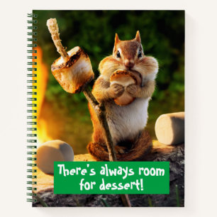Chipmunk Eating Marshmallow Notebook