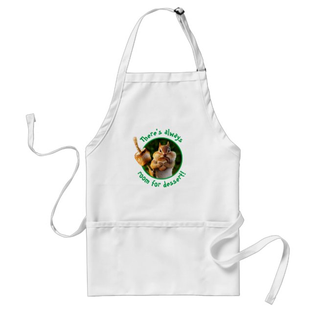 Chipmunk Eating Marshmallow Standard Apron (Front)