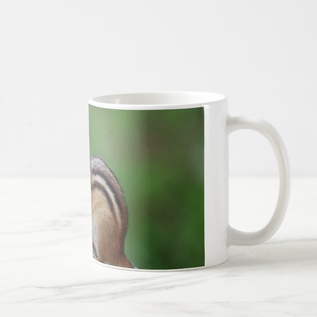 Chipmunk eating nuts coffee mug (Right)