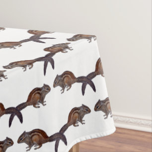 Chipmunk Frenzy Tablecloth (choose colour)