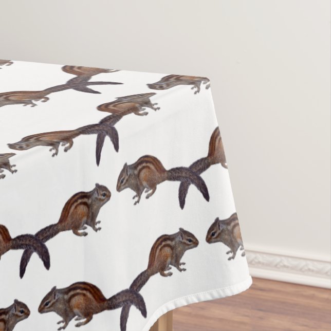 Chipmunk Frenzy Tablecloth (choose colour) (In Situ)