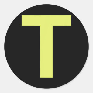 Chipmunk Halloween Carnival Group Costume Letter   Classic Round Sticker