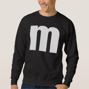Chipmunk Halloween Carnival Group Costume Letter M Sweatshirt