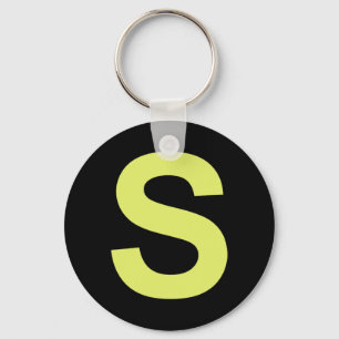 Chipmunk Halloween Carnival Group Costume Letter S Keychain