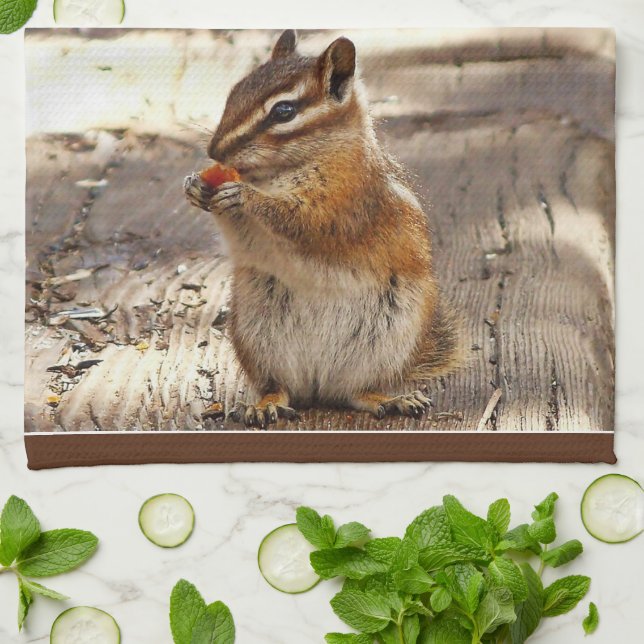 Chipmunk Kitchen Towel (Folded)