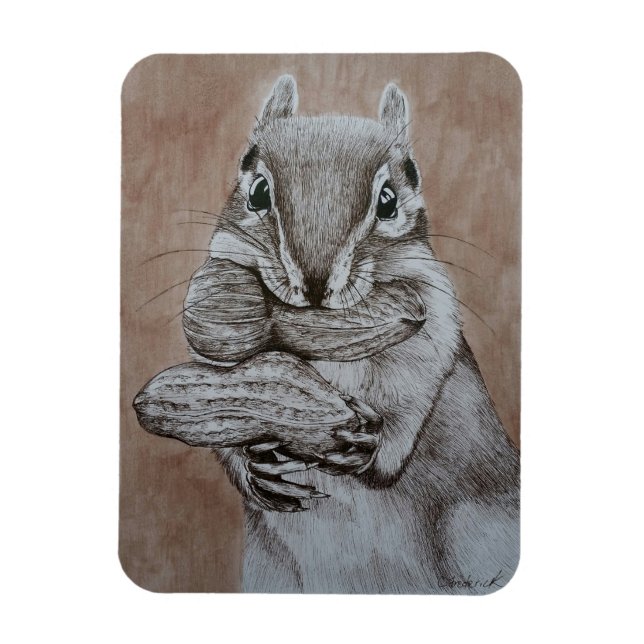 Chipmunk Magnet (Vertical)