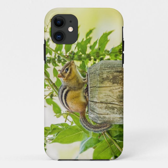 Chipmunk on a Fence Post Case-Mate iPhone Case (Back)