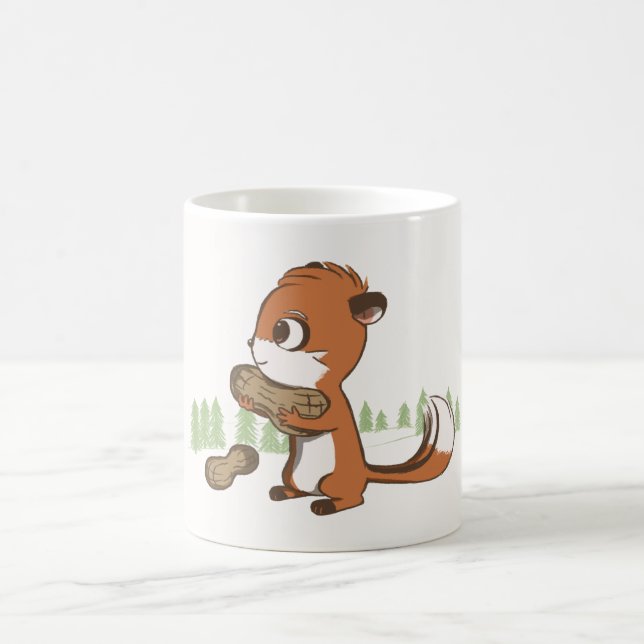 Chipmunk & Peanuts classic mugcup Coffee Mug (Center)