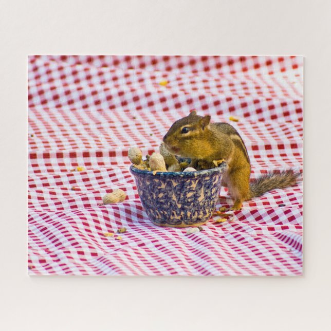 Chipmunk Picnic Jigsaw Puzzle (Horizontal)