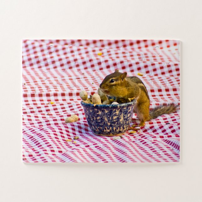 Chipmunk Picnic Jigsaw Puzzle (Horizontal)