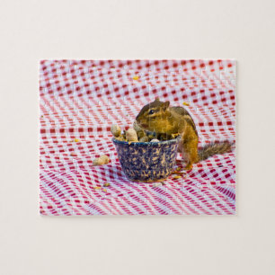 Chipmunk Picnic Jigsaw Puzzle