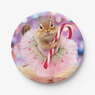 Chipmunk Plum Fairy Paper Plate